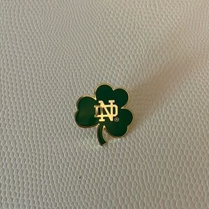 University of Notre Dame Shamrock ☘️ Lapel Pin